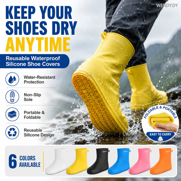 🔥Hot Sale 50% OFF🔥 Stop Soaked Sneakers! Heavy-Duty Rain Shoe Covers – Anti-Slip & Fold Into Your Bag 🌧️