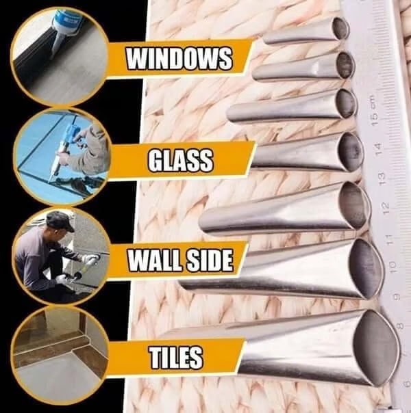 Caulking Nozzle Finishing Tool Set