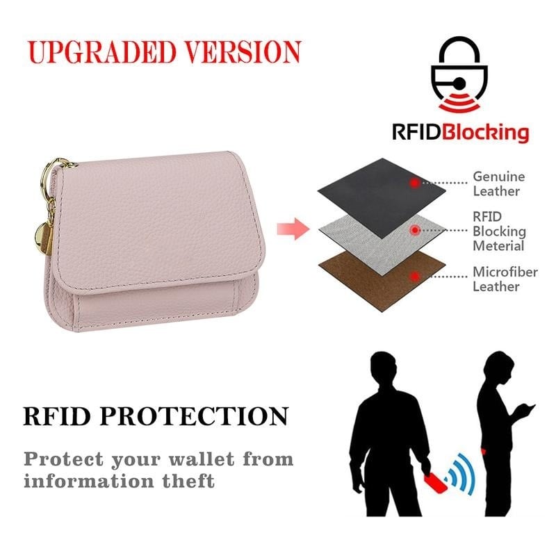 💖Hot 50% OFF🌹RFID Short Wallets for Women – Fashionable Card Holder with Key Ring & Coin Purse