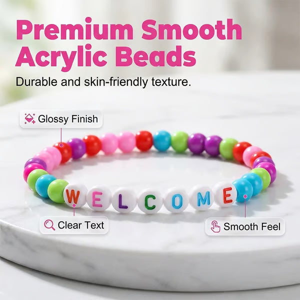🔥Last Day 49% OFF - ✨🌈 Welcome BeadBracelets - StrengthenClassroom Friendship & SpreadWarm Kindness!
