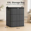 ⚡Hot Sales 49% OFF🔥-Spacious Moving Storage Bin – Zippered Organizer for Quilts, Bedding & Sweaters, Large Capacity Fabric Bag for Closet & Moving Day