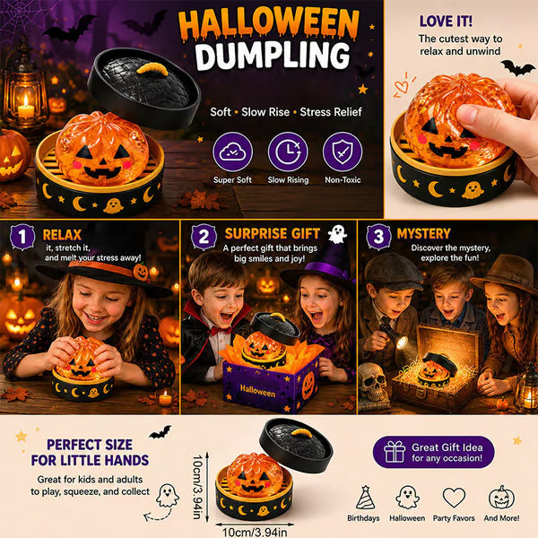 🔥Last Day 50% OFF - ✨🎃 Halloween Dumpling Squeeze Squishy Toy