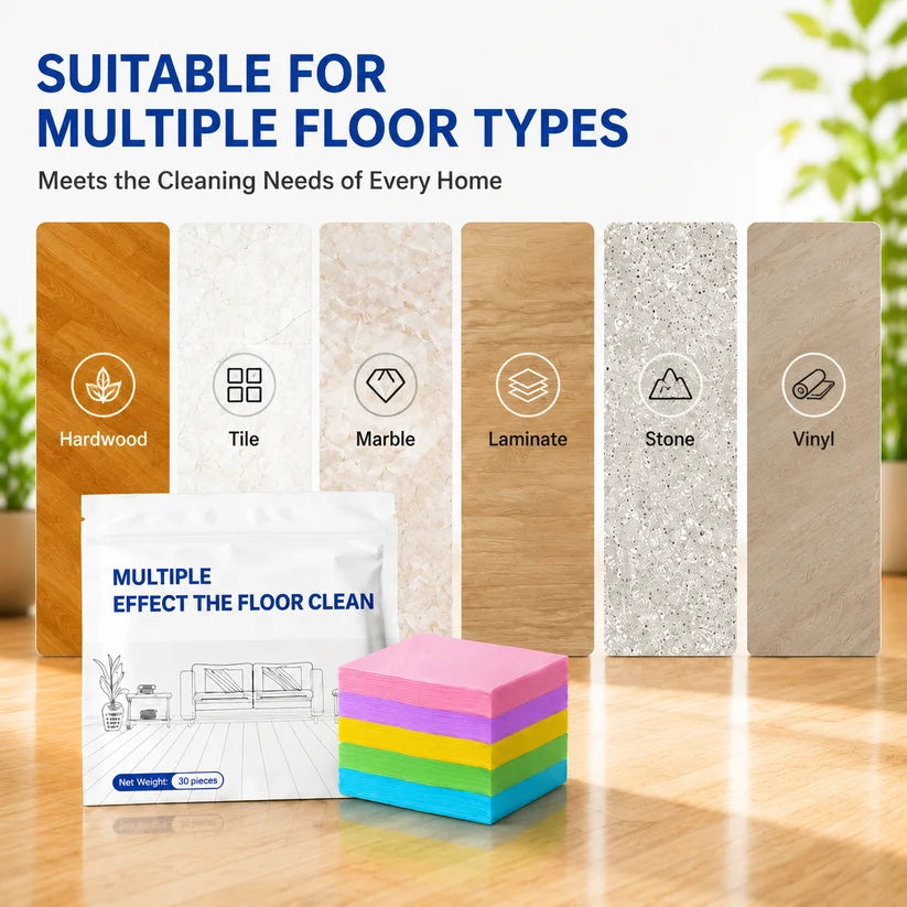 The Floor Cleaning Tablets Multi - functional in One Anti bacterial ·Deodorization · Maintenance