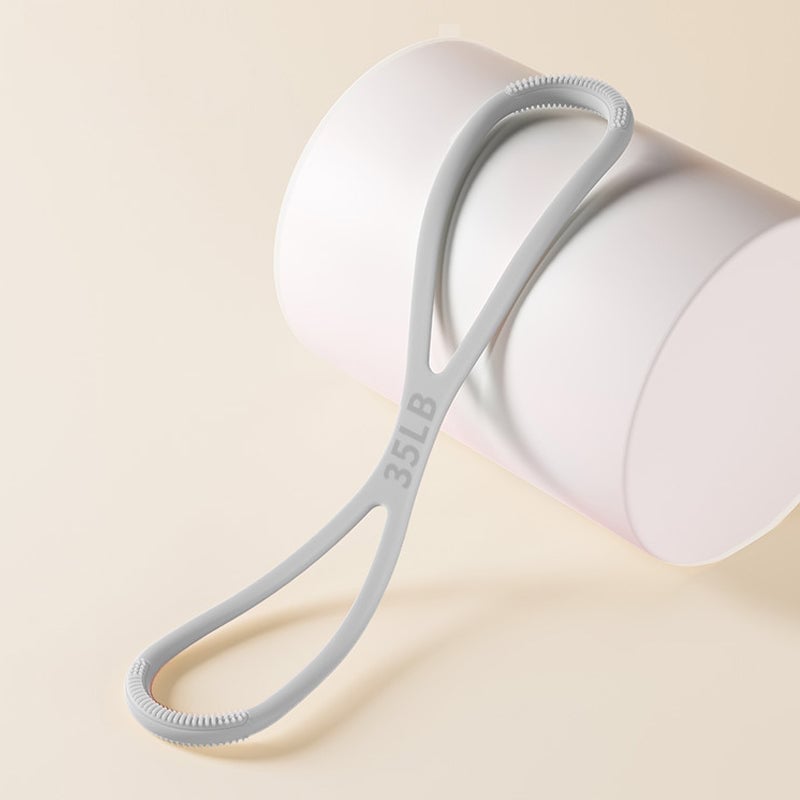 🌸 8-Shaped Silicone Resistance Band with Massage Grip