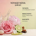 🔥Last Day 49% OFF🌹Voyage Nova | Rosey Fruity Floral | Extrait De Parfum | Long Lasting Luxury Fragrance