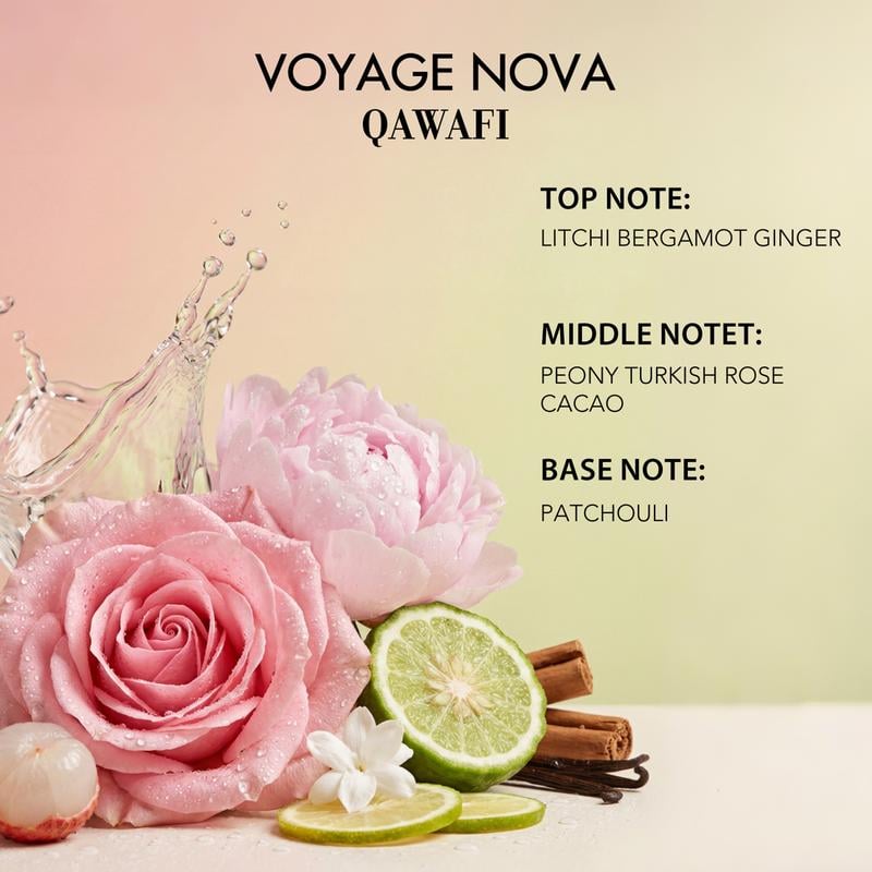 🔥Last Day 49% OFF🌹Voyage Nova | Rosey Fruity Floral | Extrait De Parfum | Long Lasting Luxury Fragrance