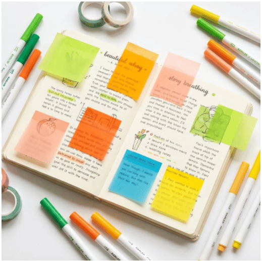 🔥 Buy 1 Get 1 Free ✨ Fruit Monster Pop-Up Sticky Notes 🍋🍏