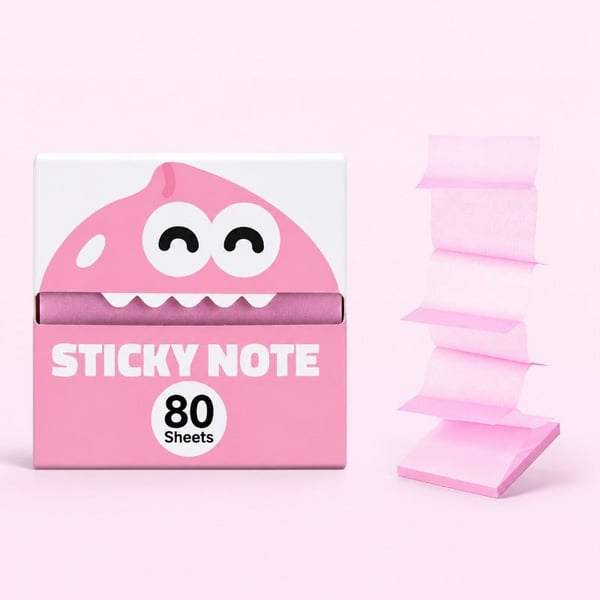 🔥 Buy 1 Get 1 Free ✨ Fruit Monster Pop-Up Sticky Notes 🍋🍏