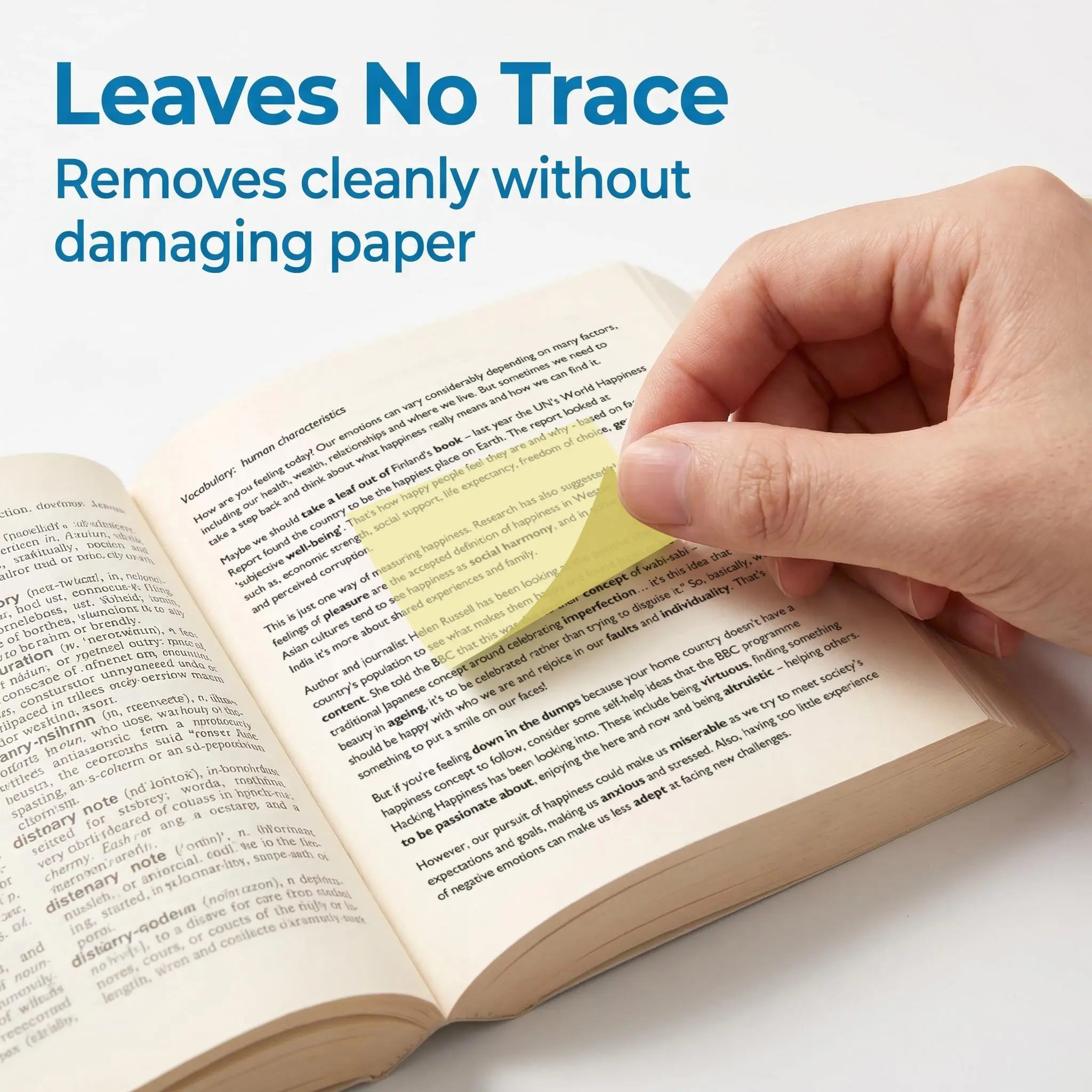 Transparent Pull-Out Sticky Notes (12 Boxes, 960 Sheets Total) - Office & School Supplies, Strong Adhesion, No Residue, 50 Reuses Per Sheet, Suitable for Office Work, Study