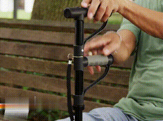Aluminum alloy with LED light non-slip foldable walking stick