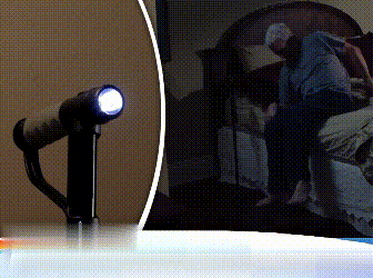 Aluminum alloy with LED light non-slip foldable walking stick