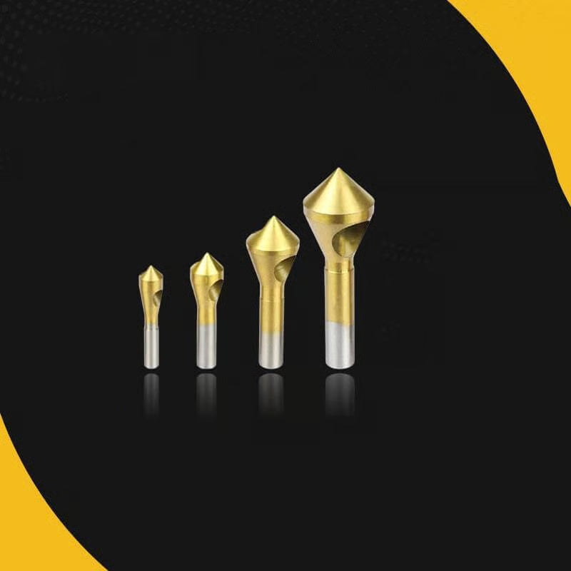Titanium HSS Countersink Chamfer Drill Set
