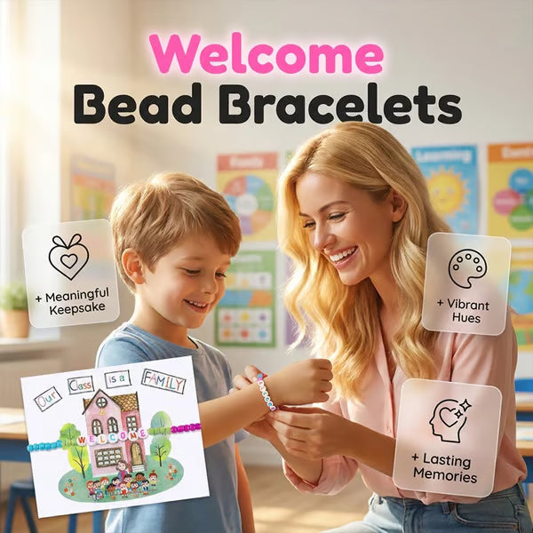 🔥Last Day 49% OFF - ✨🌈 Welcome BeadBracelets - StrengthenClassroom Friendship & SpreadWarm Kindness!