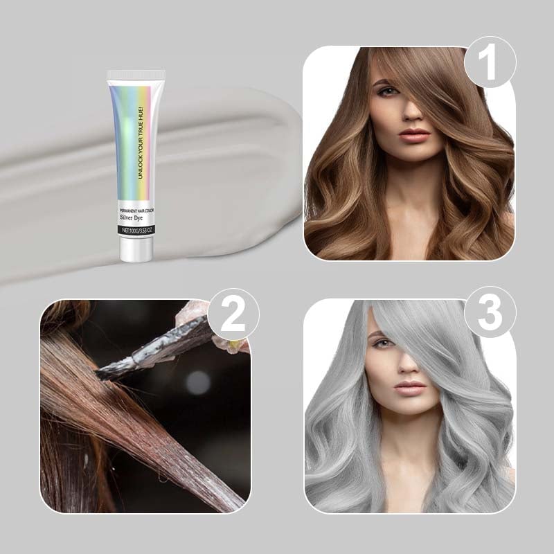 ✨This Week's Special Price $7.99💥 2-in-1 Natural Essence Extract Silver Hair Dye