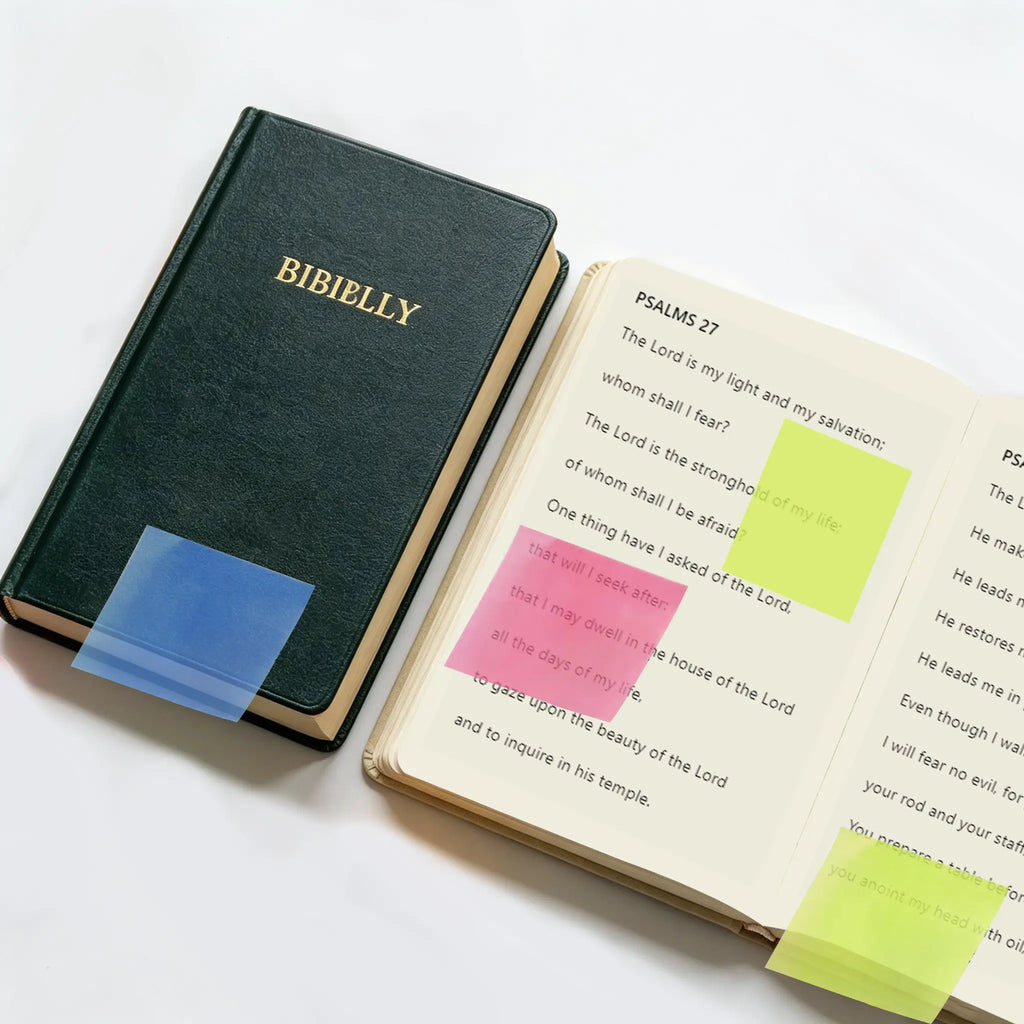 Transparent Pull-Out Sticky Notes (12 Boxes, 960 Sheets Total) - Office & School Supplies, Strong Adhesion, No Residue, 50 Reuses Per Sheet, Suitable for Office Work, Study