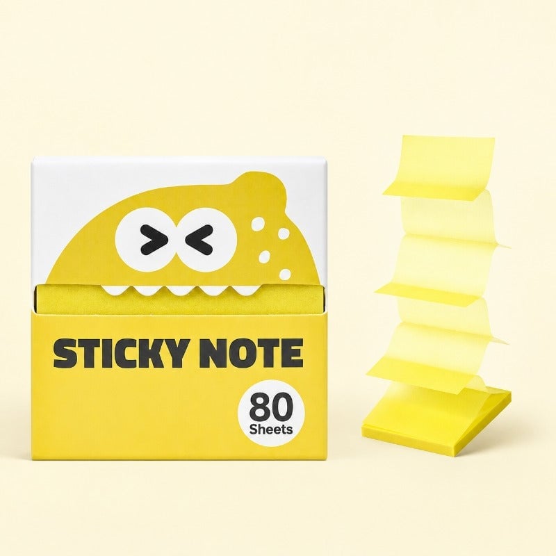 🔥 Buy 1 Get 1 Free ✨ Fruit Monster Pop-Up Sticky Notes 🍋🍏