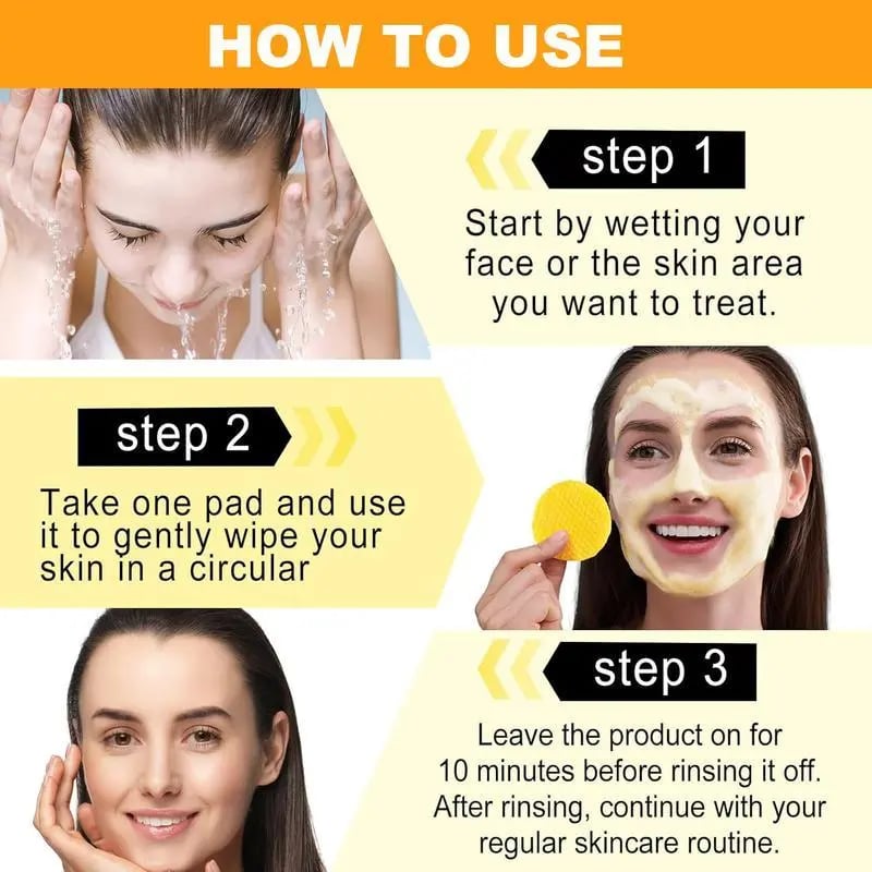 🔥Last Day 49% OFF- Turmeric & Kojic Acid Cleansing Pads