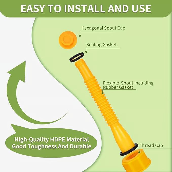 Flexible Replacement Gas Can Spout Kit