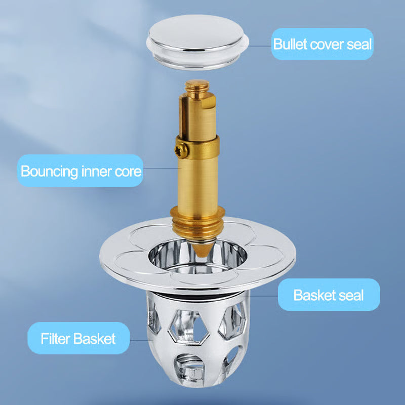 Universal Pop-Up Sink Drain Stopper