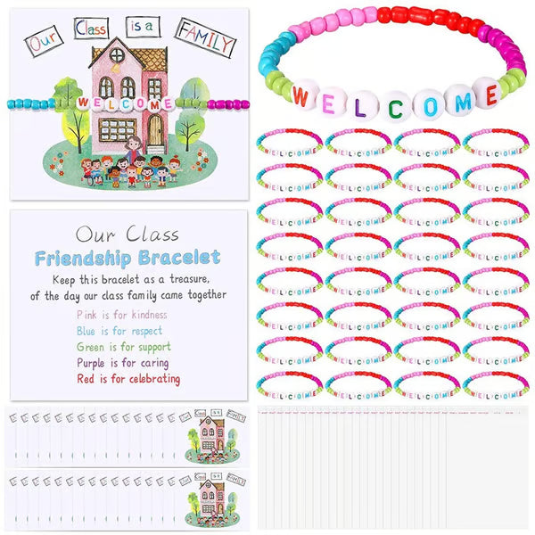 🔥Last Day 49% OFF - ✨🌈 Welcome BeadBracelets - StrengthenClassroom Friendship & SpreadWarm Kindness!