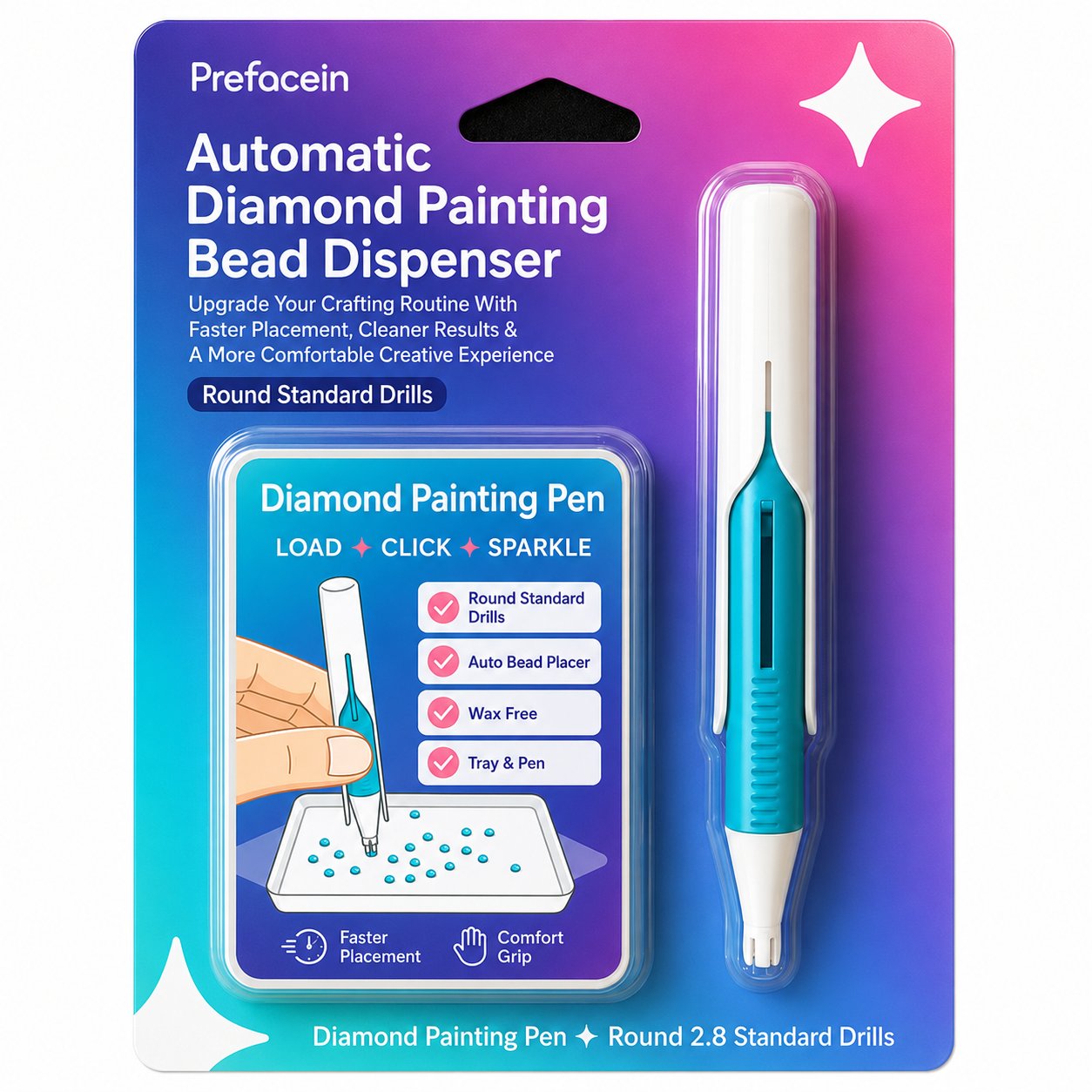 🔥Last Day 50% OFF - 💎 Automatic Diamond Painting Bead dispenser