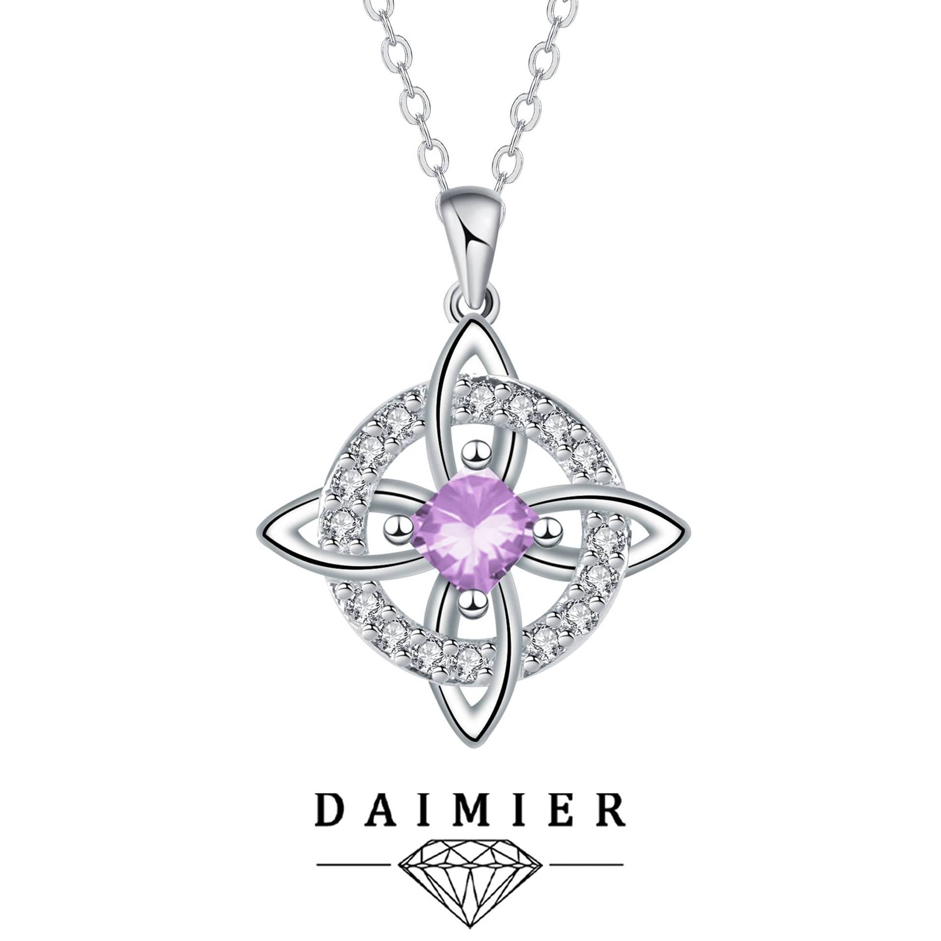 Mystical Birthstone Witches Knot Necklace – 🔮💞Protect Your Loved Ones