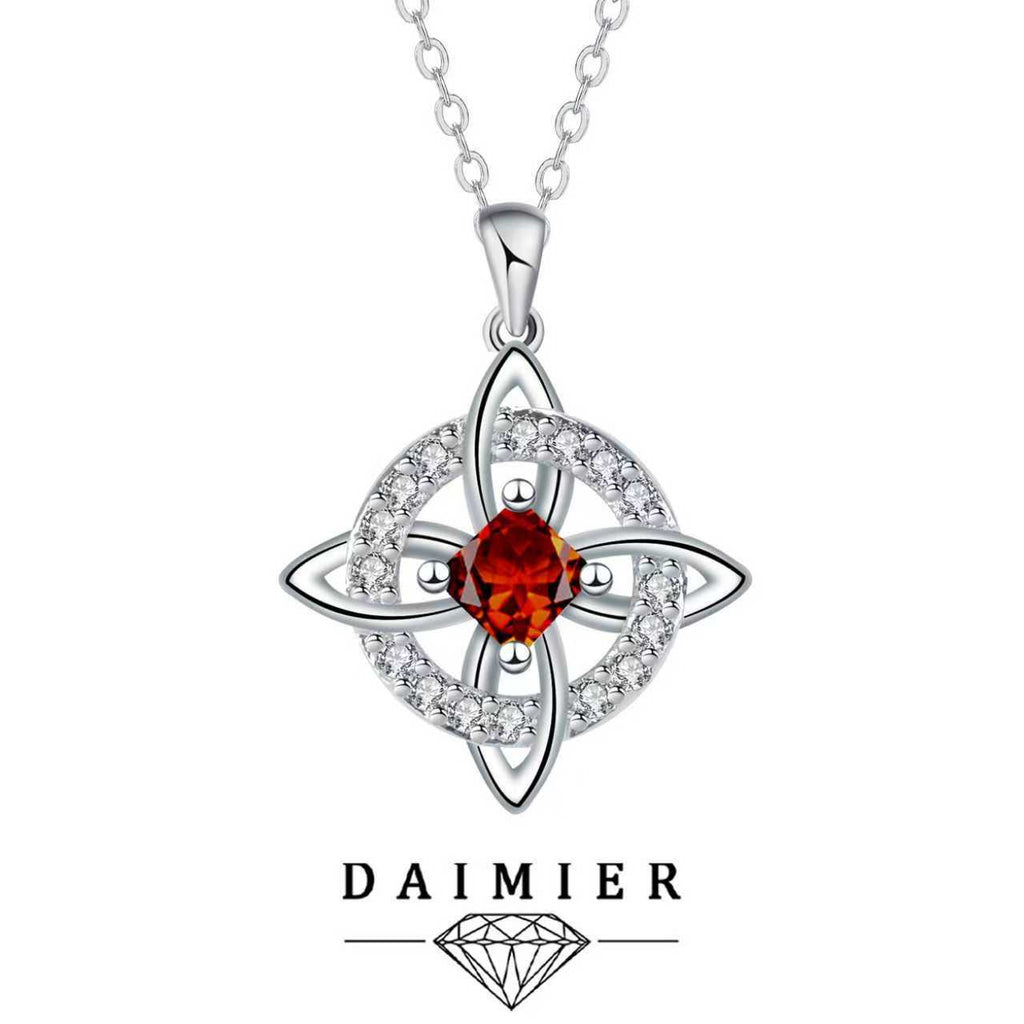 Mystical Birthstone Witches Knot Necklace – 🔮💞Protect Your Loved Ones