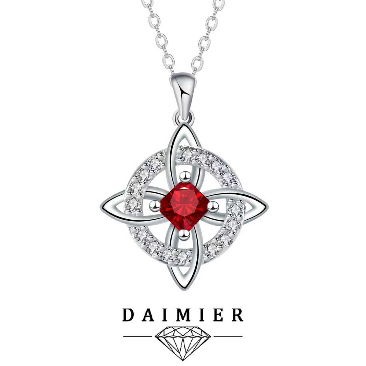 Mystical Birthstone Witches Knot Necklace – 🔮💞Protect Your Loved Ones