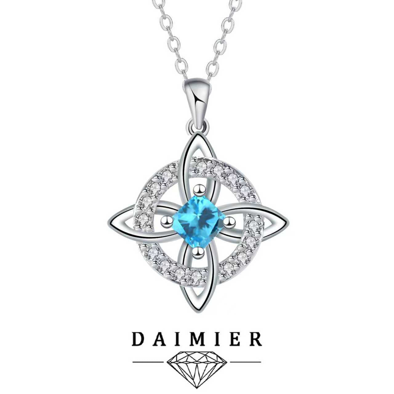 Mystical Birthstone Witches Knot Necklace – 🔮💞Protect Your Loved Ones