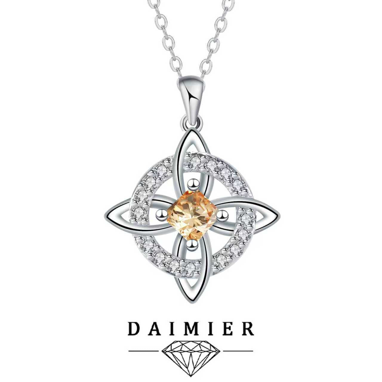 Mystical Birthstone Witches Knot Necklace – 🔮💞Protect Your Loved Ones