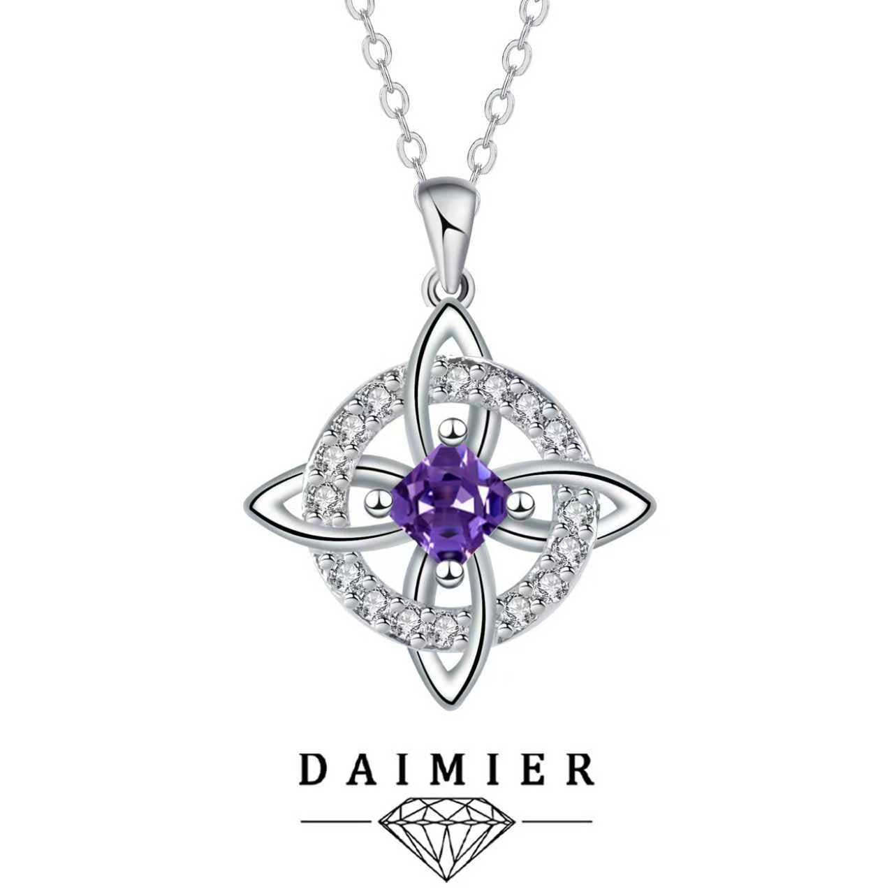Mystical Birthstone Witches Knot Necklace – 🔮💞Protect Your Loved Ones