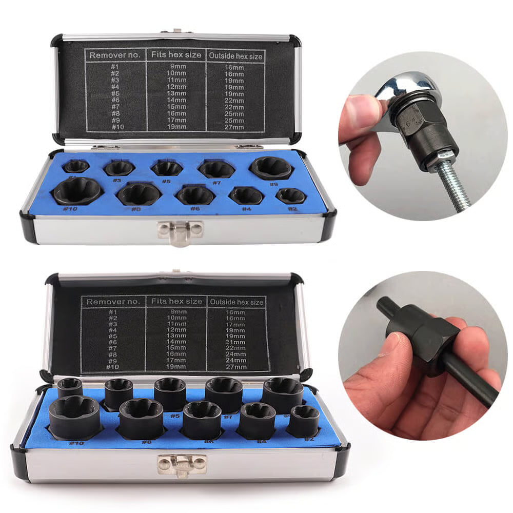 Perfect Toolkit for Removing Stripped, Rounded Off and Rusted Bolts & Nuts