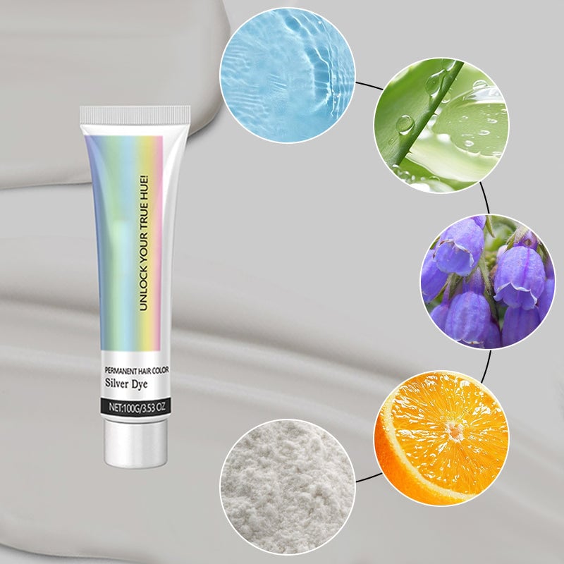 ✨This Week's Special Price $7.99💥 2-in-1 Natural Essence Extract Silver Hair Dye