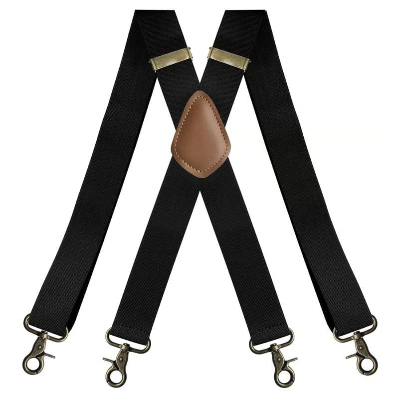 📏 Adjustable Work Suspenders | Classic X-Back Support