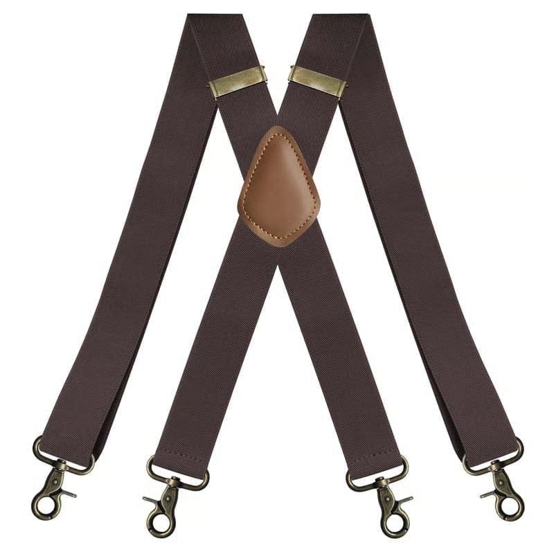📏 Adjustable Work Suspenders | Classic X-Back Support