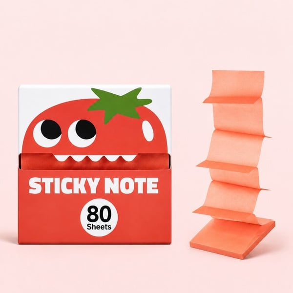 🔥 Buy 1 Get 1 Free ✨ Fruit Monster Pop-Up Sticky Notes 🍋🍏