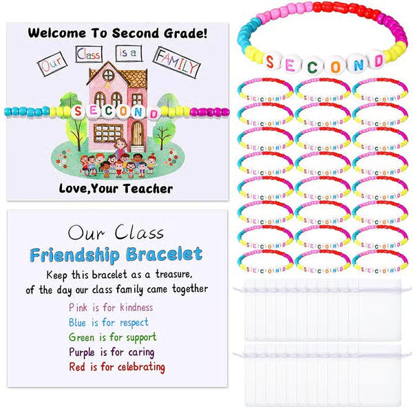 🔥Last Day 49% OFF - ✨🌈 Welcome BeadBracelets - StrengthenClassroom Friendship & SpreadWarm Kindness!