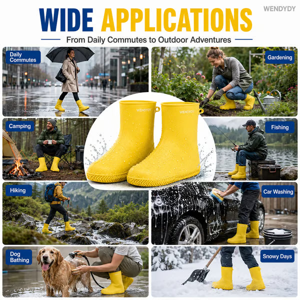 🔥Hot Sale 50% OFF🔥 Stop Soaked Sneakers! Heavy-Duty Rain Shoe Covers – Anti-Slip & Fold Into Your Bag 🌧️