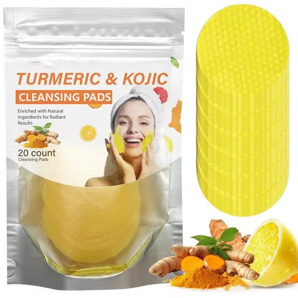 🔥Last Day 49% OFF- Turmeric & Kojic Acid Cleansing Pads