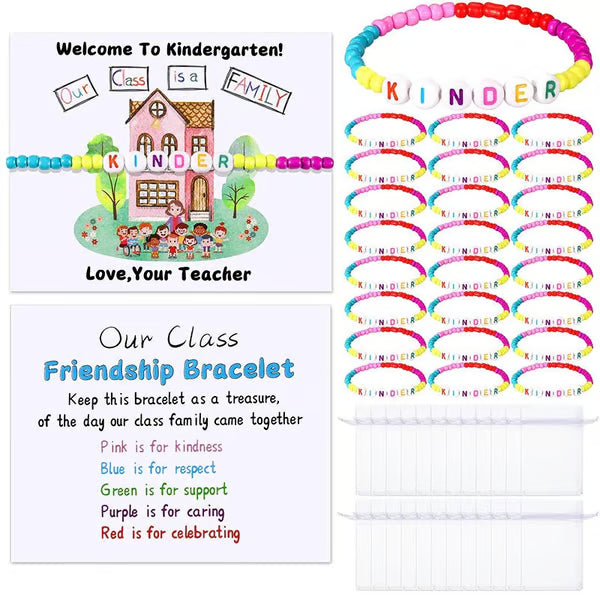 🔥Last Day 49% OFF - ✨🌈 Welcome BeadBracelets - StrengthenClassroom Friendship & SpreadWarm Kindness!