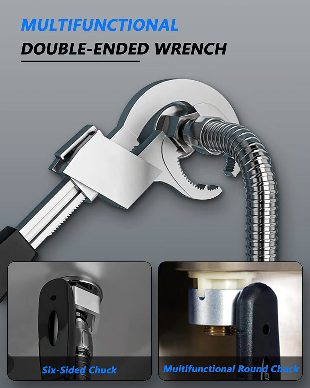 Multifunctional Double-Ended Wrench Tool