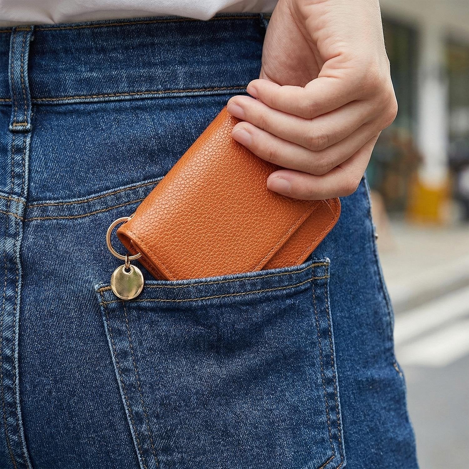 💖Hot 50% OFF🌹RFID Short Wallets for Women – Fashionable Card Holder with Key Ring & Coin Purse