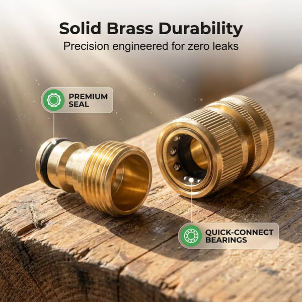 🔥LAST DAY SALE 49% OFF-🔩Garden Hose Quick Connector💧