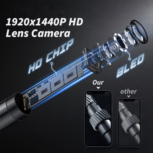 🔥LAST DAY SALE 49% OFF-🔎 Plug-and-Play Endoscope Camera - Compatible with Android & iPhone & ipad for Direct Connection