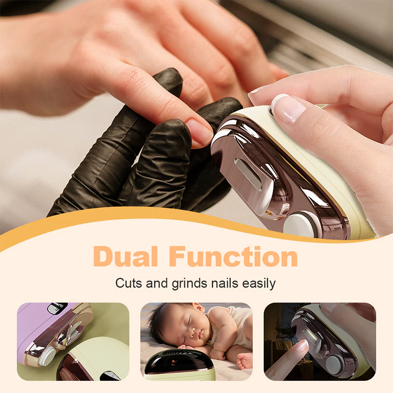 ✂️ LIMITED-TIME 50% OFF! 💅 2-in-1 Smart Electric Nail Clipper & Polisher 🌟